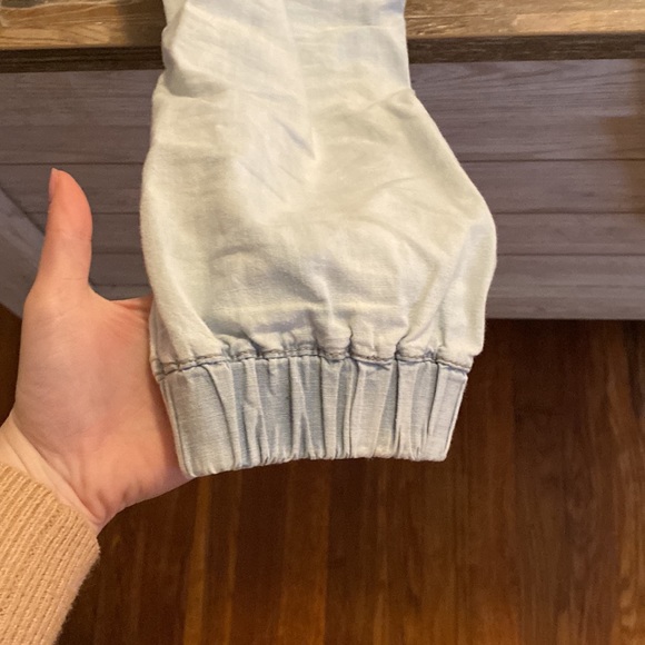 Light blue denim joggers - Picture 4 of 5